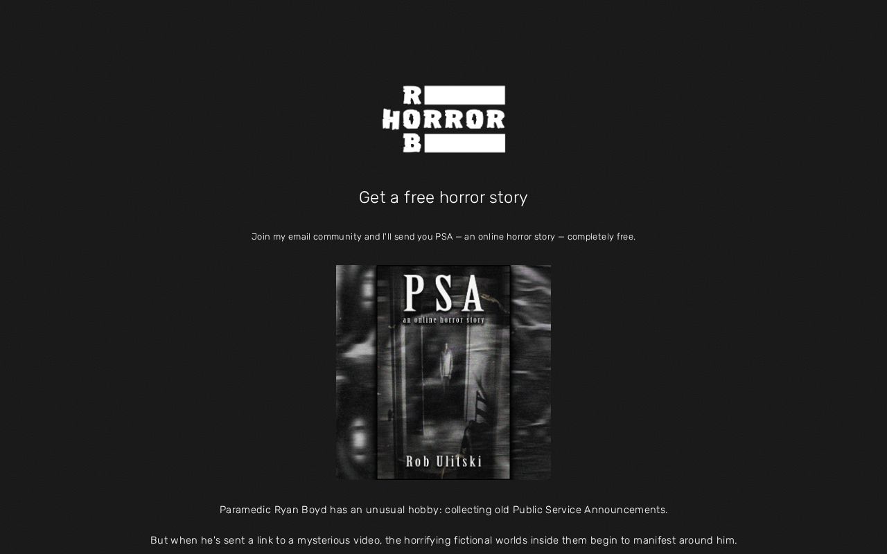 Rob Horror Email Community